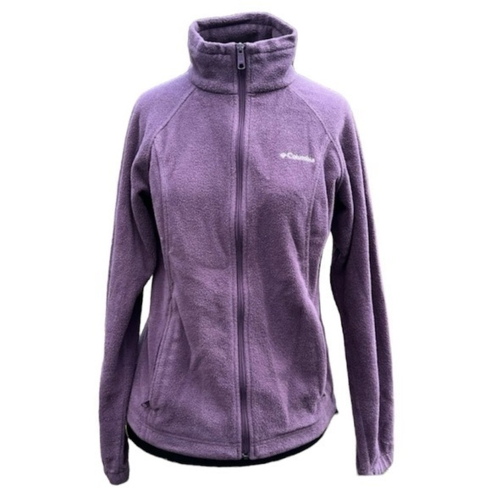 Columbia Women's Benton Springs Full-Zip Fleece Jacket Long Sleeve Purple